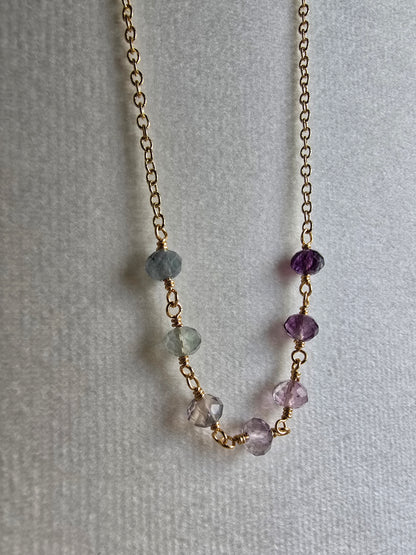 Morning Tide Fluorite Necklace Sacred Sol Design