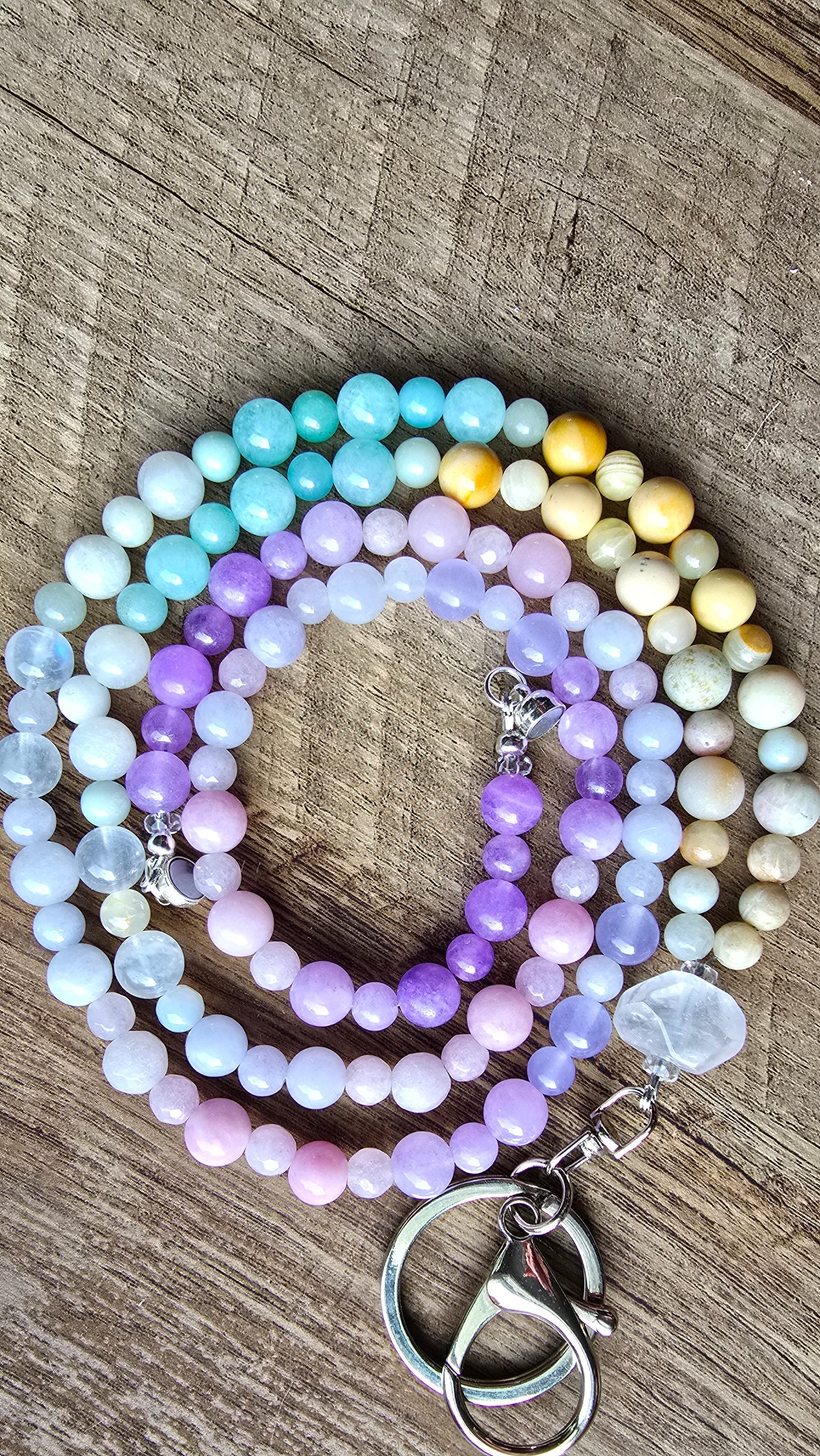 Sunset Tide Gemstone Lanyard Sacred Sol Design