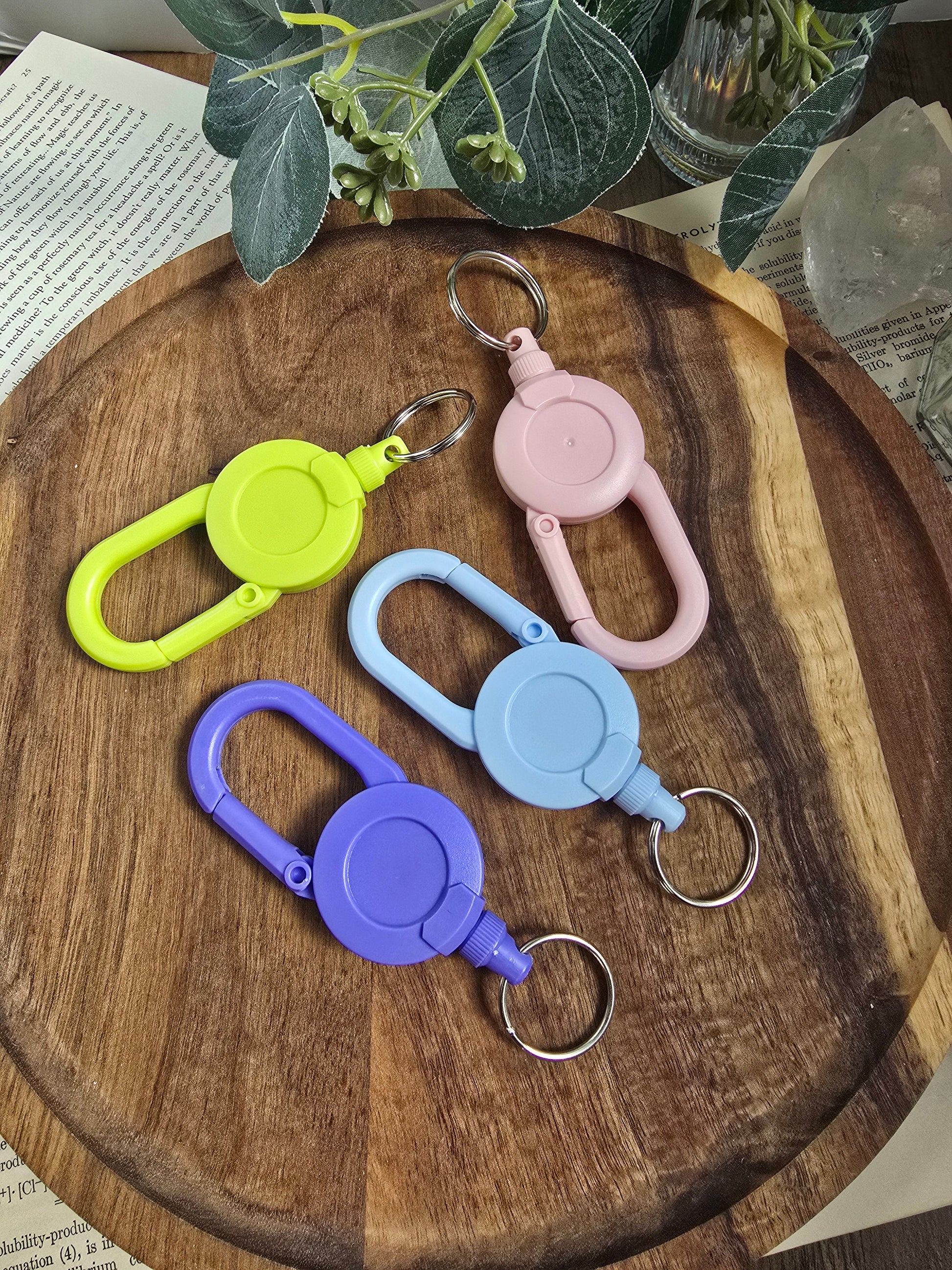 Cotton Candy Colorful Extendable Badge Reel Sacred Sol Design