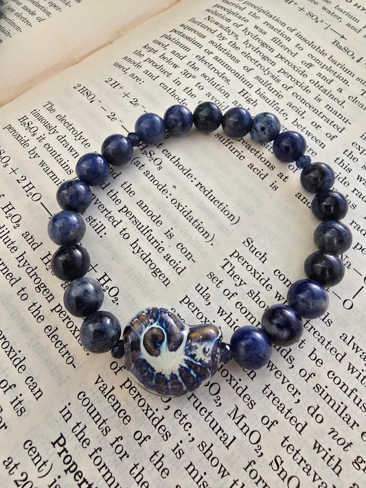 Nautilus and Sodalite Bracelet My Store
