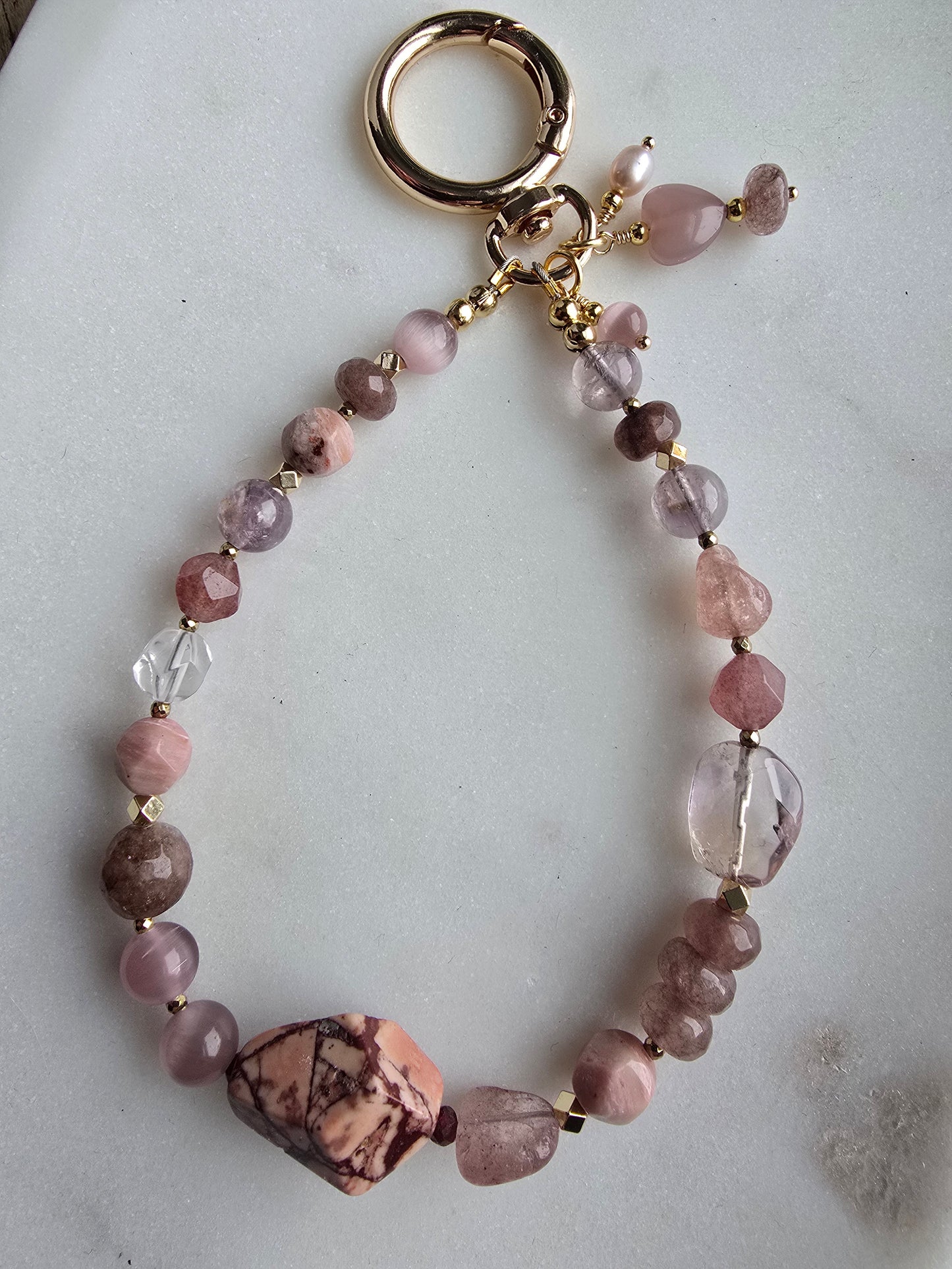 Mauve Meadow Wristlet My Store