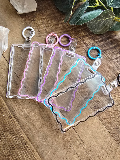 Scalloped Edge Photocard & ID Holder Sacred Sol Design