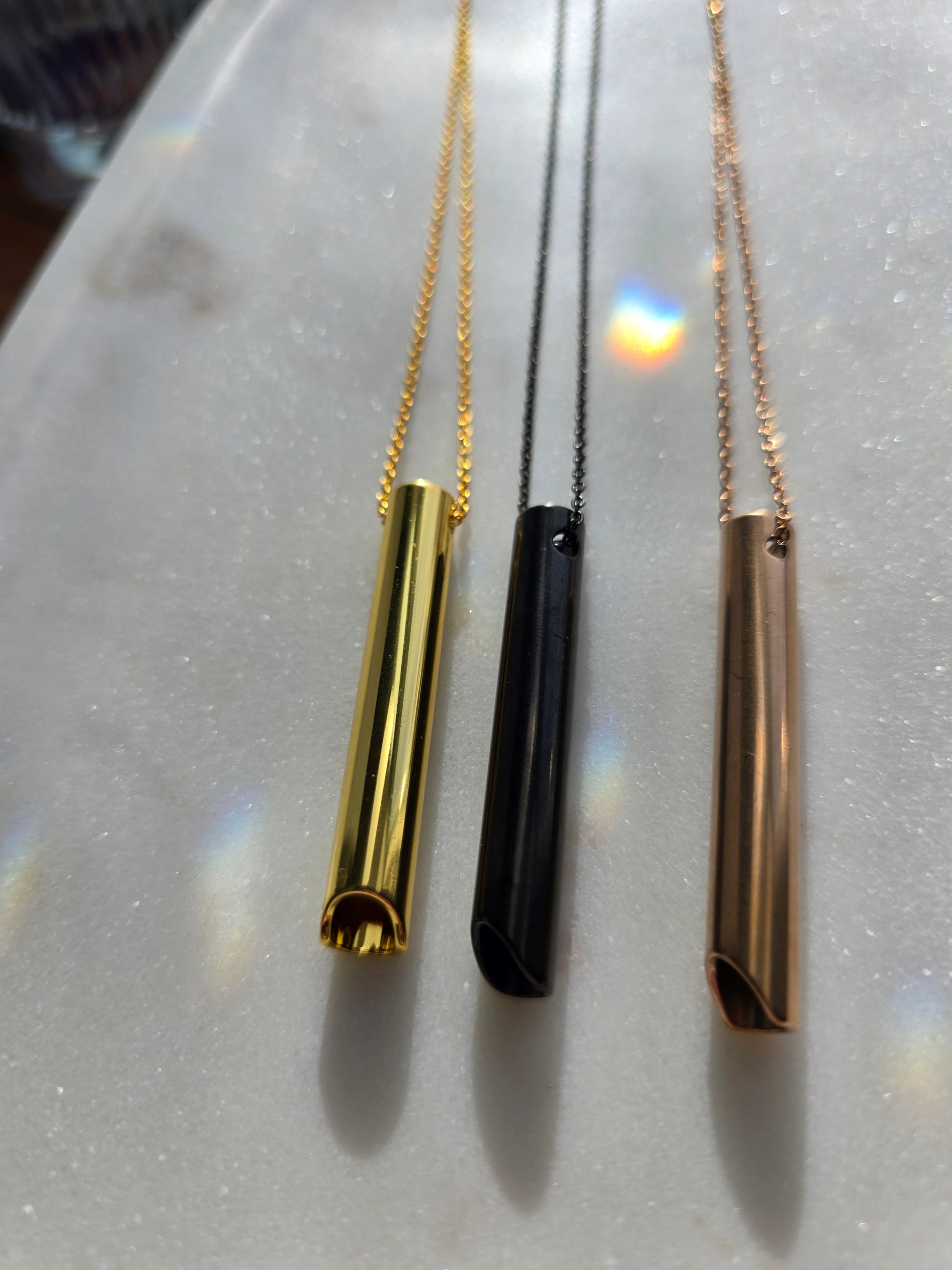 The Mindful Exhale Pendant (Fine Chain) Sacred Sol Design