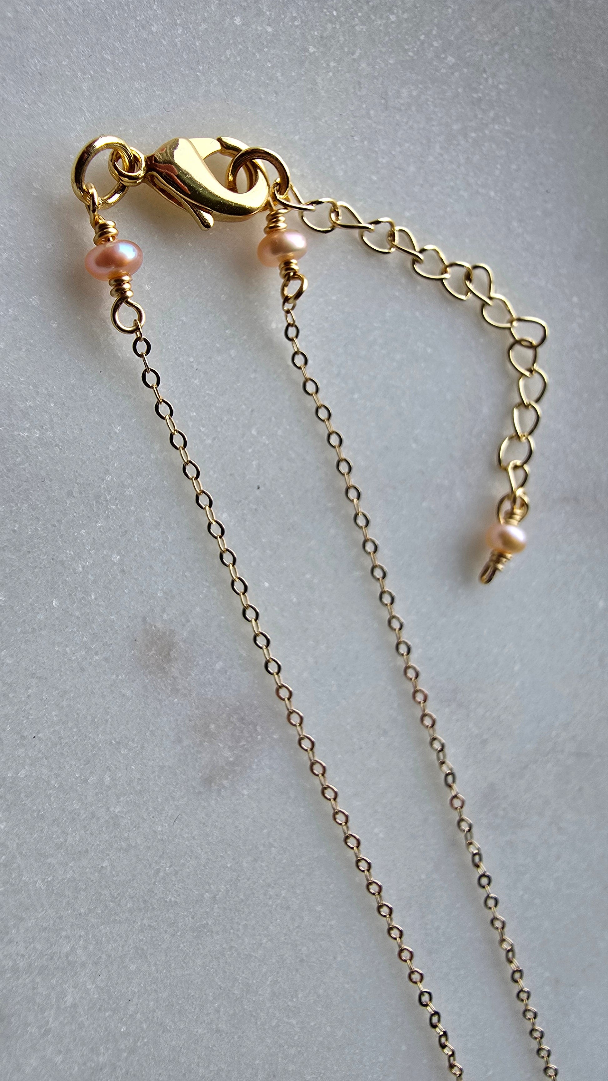 Mystic Moonstone Gold Filled Necklace Sacred Sol Design