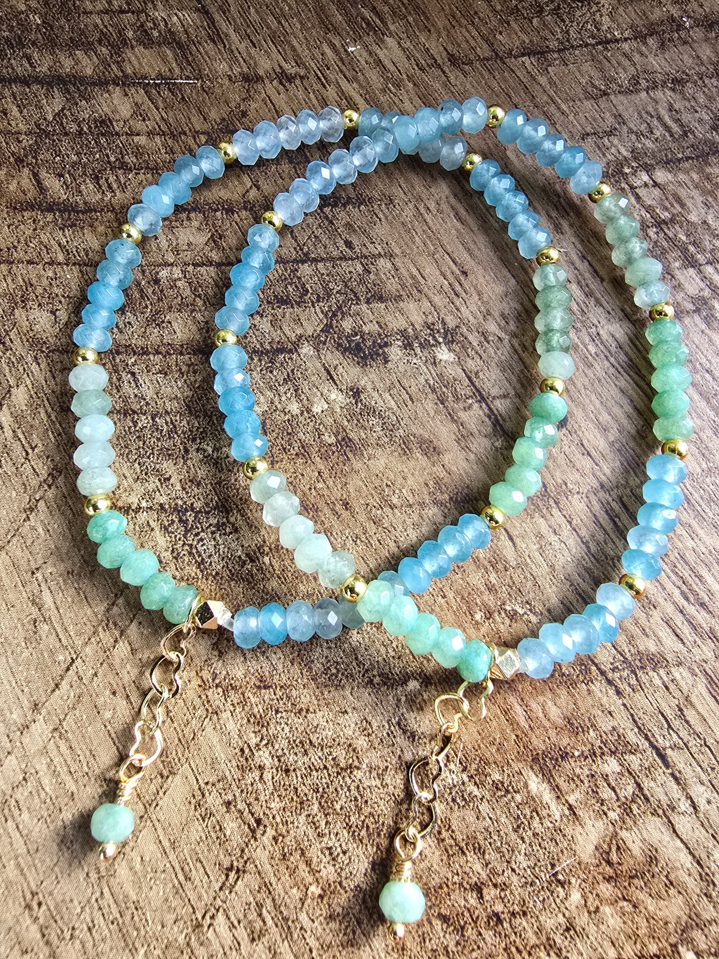 Rainbow Dainty Micro-Faceted Gemstone Collection Bracelet My Store