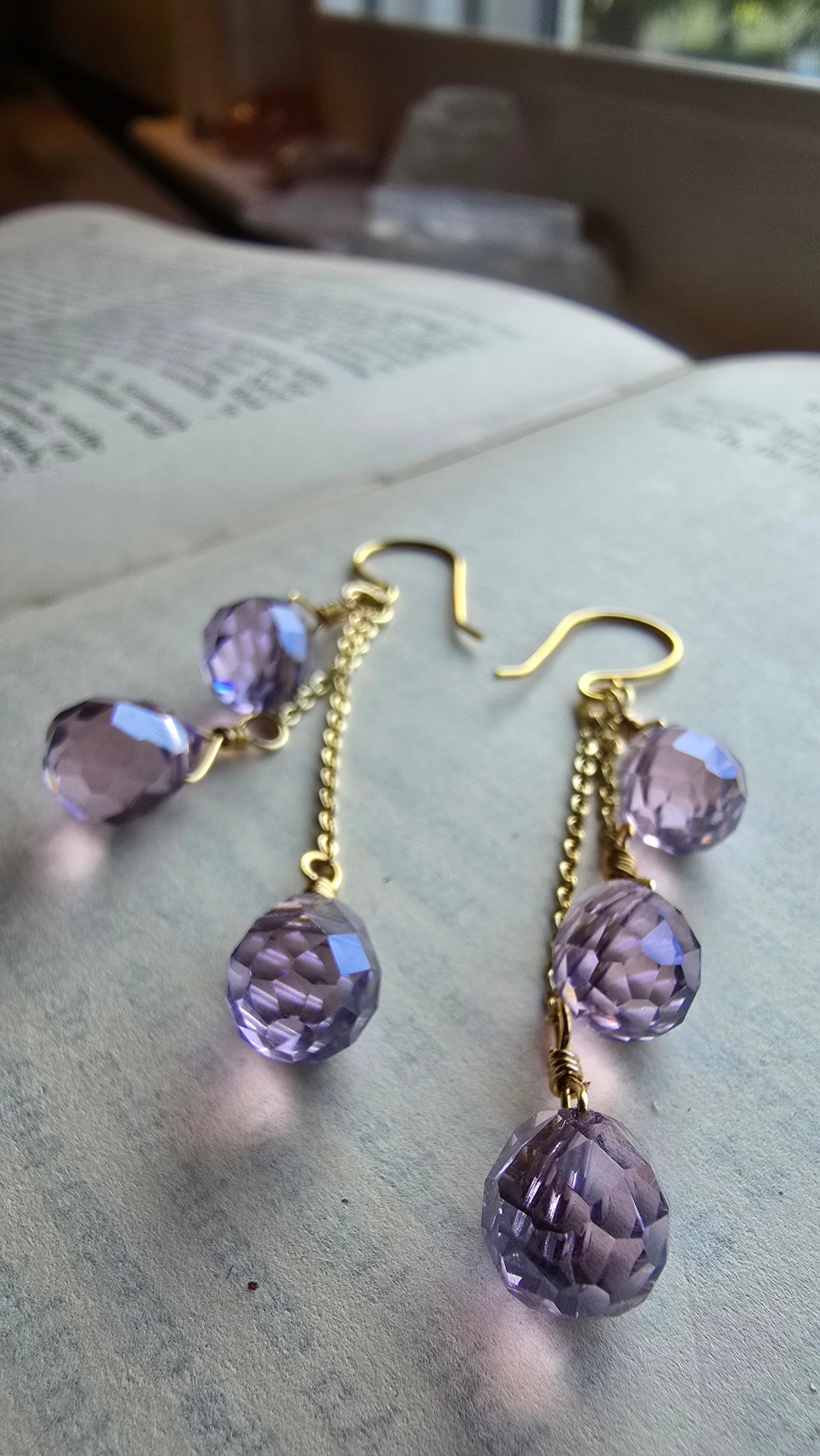 Cascade Crystal Drop Earrings Sacred Sol Design