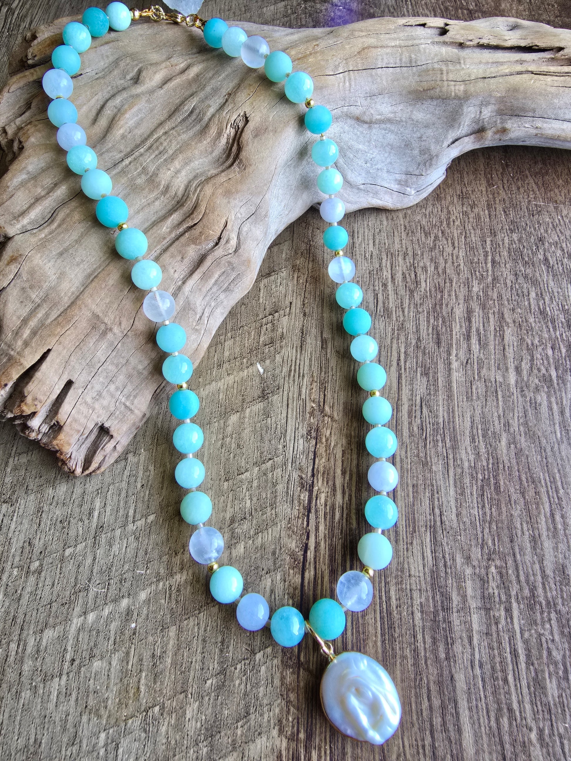 Kaleidoscope - Tide 8MM 17.5" Necklace Sacred Sol Design