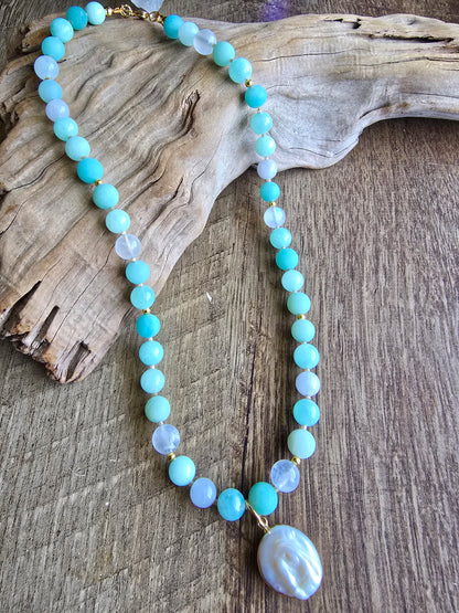 Kaleidoscope - Tide 8MM 17.5" Necklace Sacred Sol Design