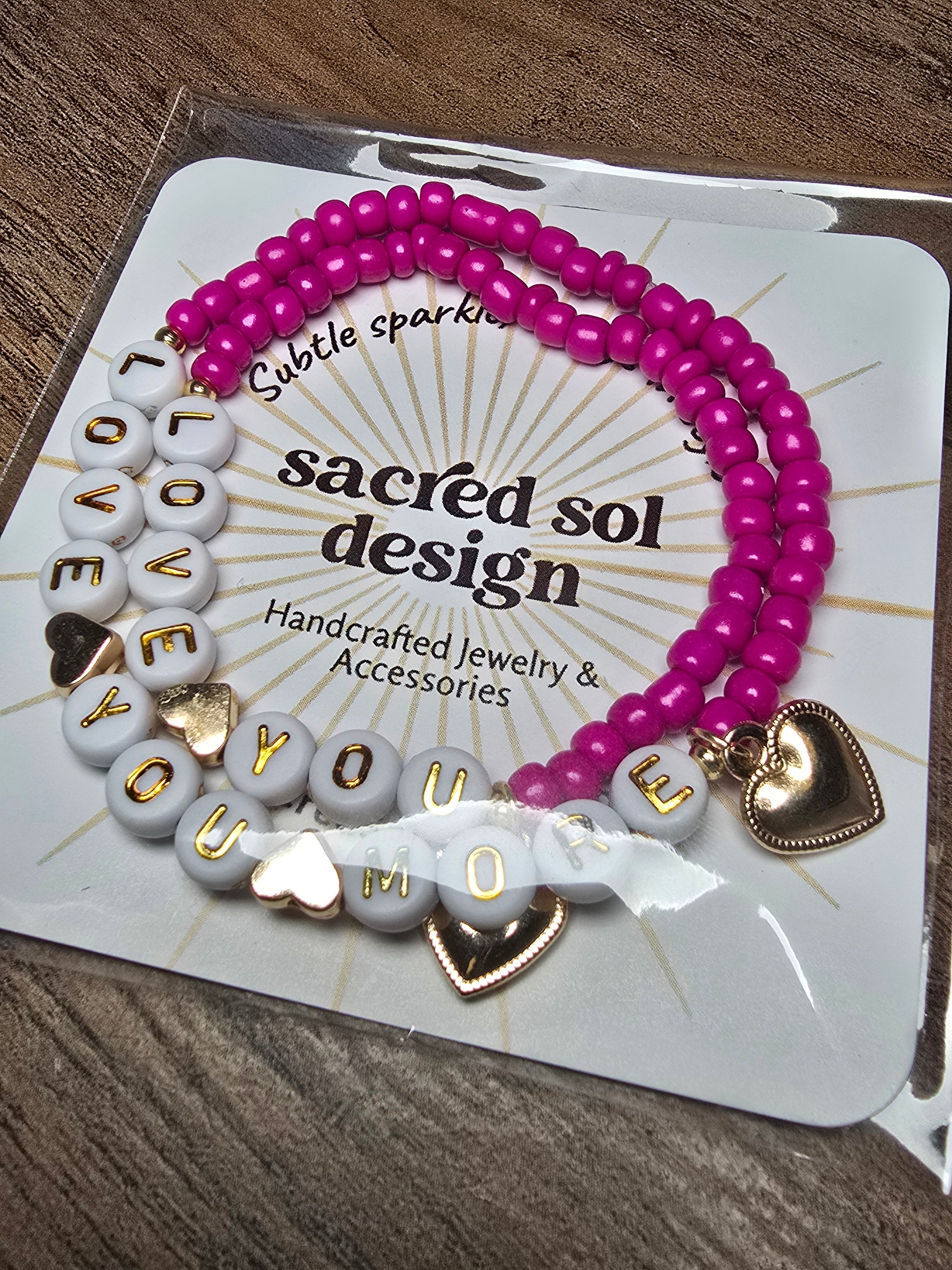 Love You More - DIY Mommy & Me Bracelet Kit Sacred Sol Design