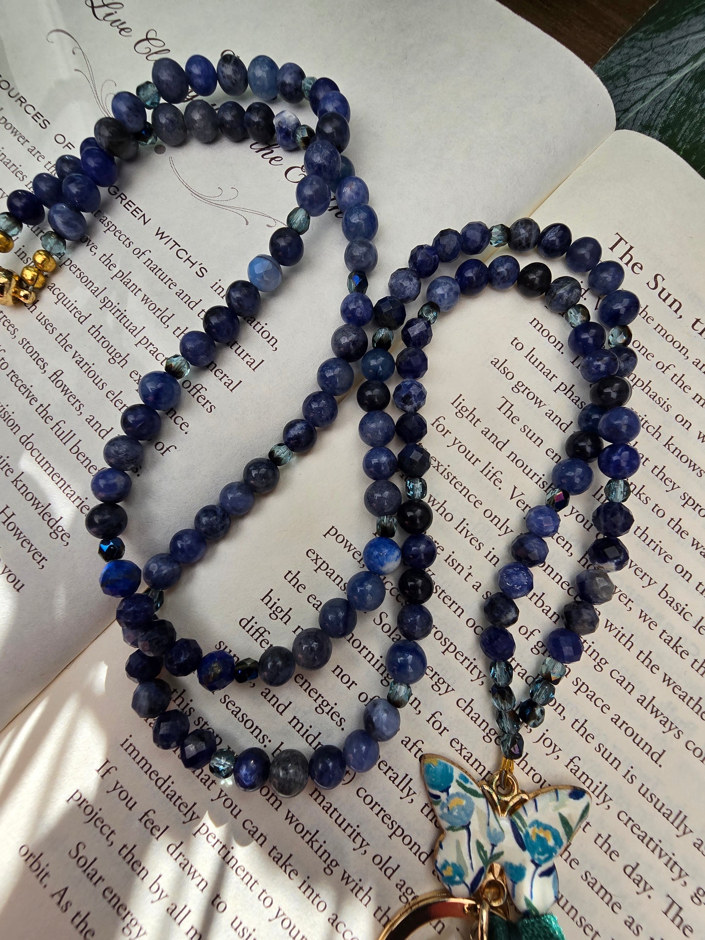 The Blu Butterfly Lanyard Sacred Sol Design