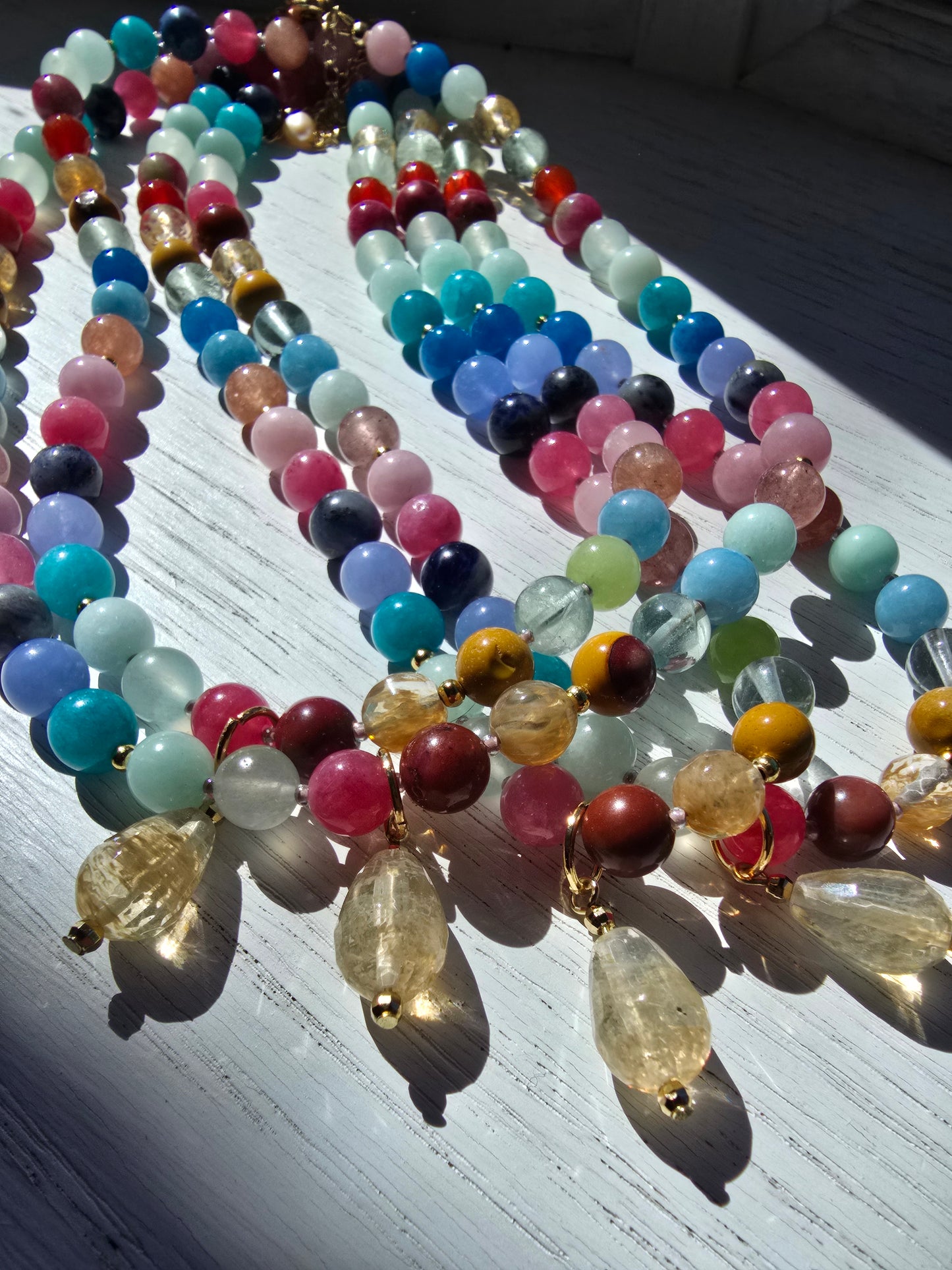 Kaleidoscope - Confetti 8MM 17.5" Necklace Sacred Sol Design