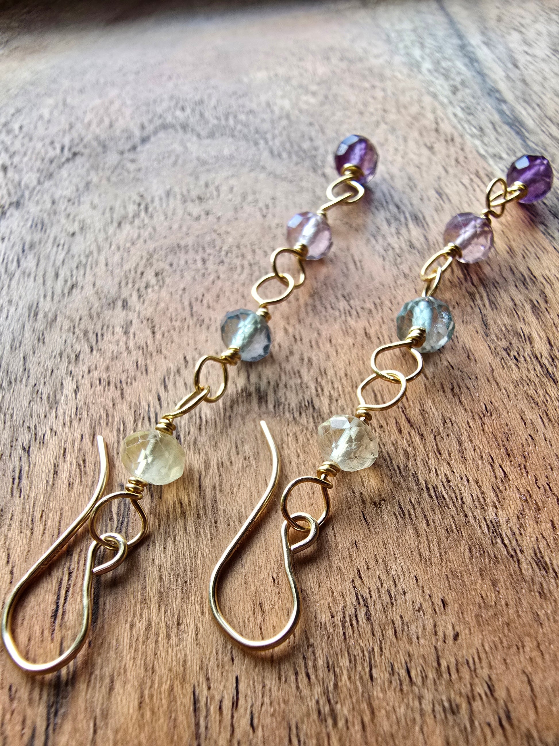 Morning Tide Fluorite Earrings Sacred Sol Design