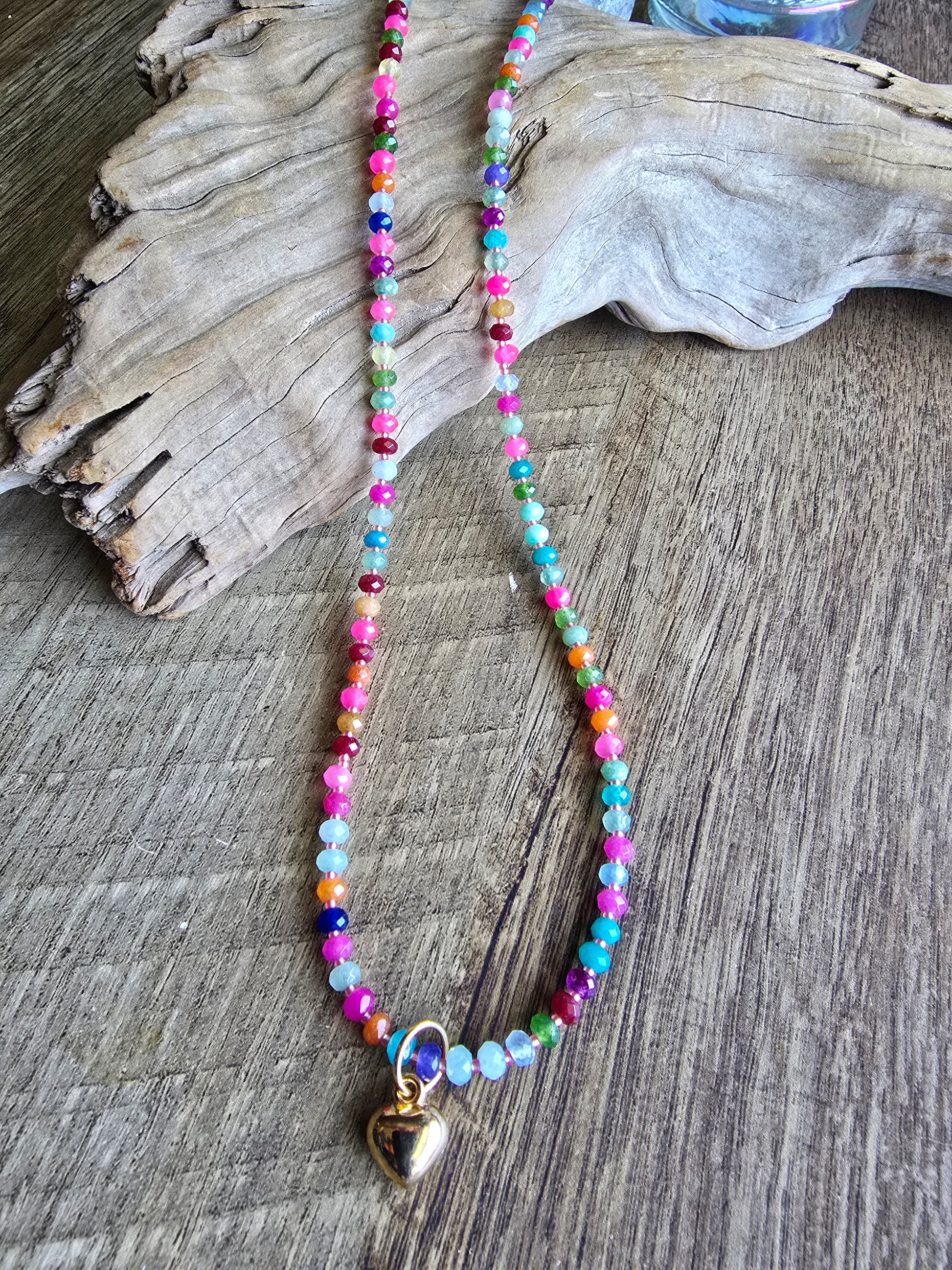 Kaleidoscope - Confetti 4MM Rondelle 18" Necklace Sacred Sol Design