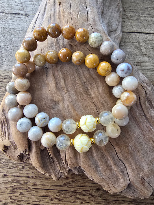 Citrine and Coral Bracelet My Store