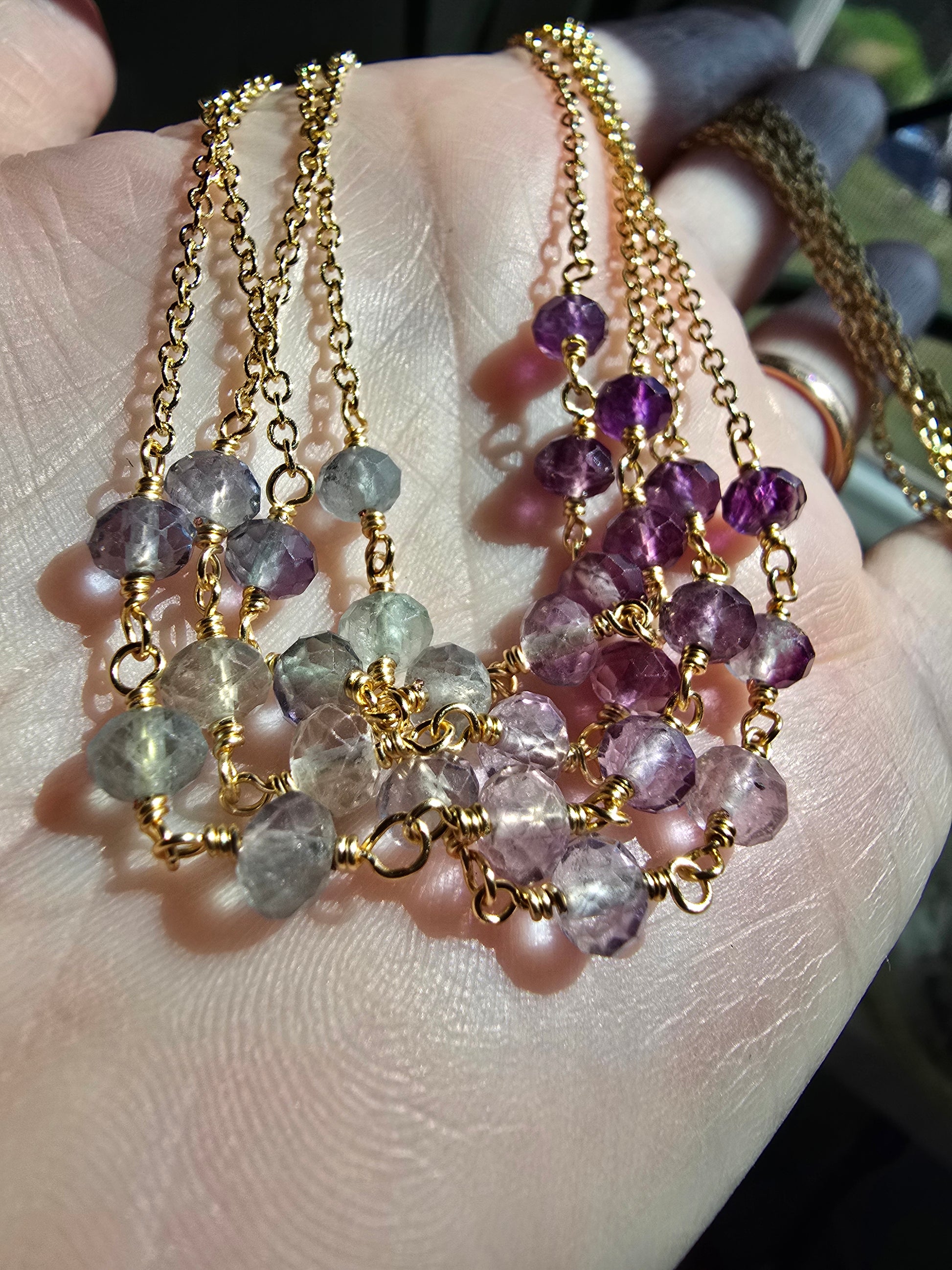 Morning Tide Fluorite Necklace Sacred Sol Design