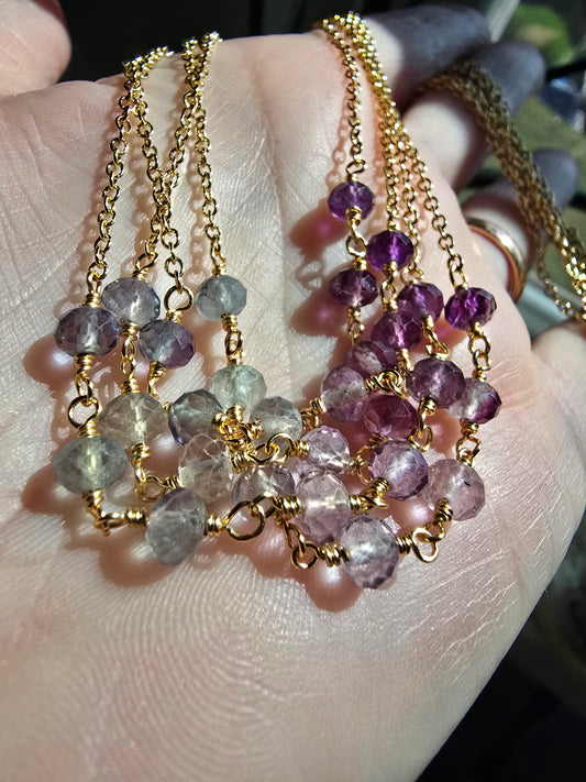 Morning Tide Fluorite Necklace Sacred Sol Design