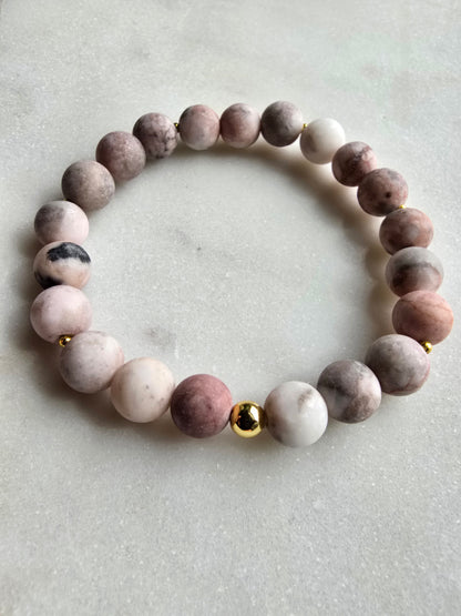 Matte Rose Garden Jasper Bracelet My Store