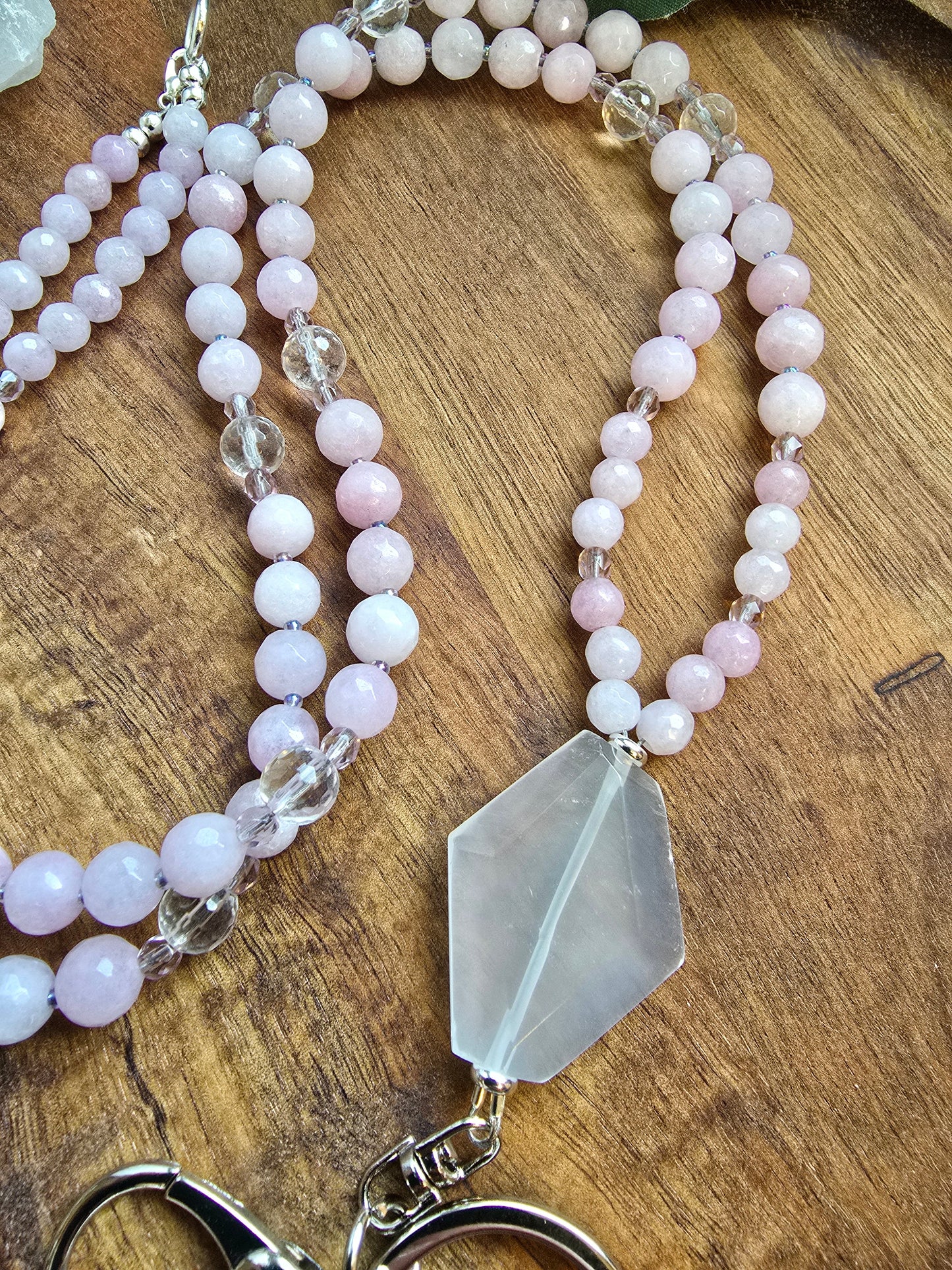 The Kindred Soul - Soft Purple Kunzite Lanyard Sacred Sol Design