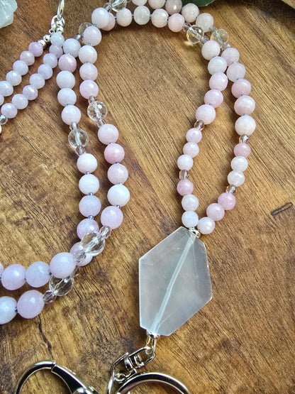 The Kindred Soul - Soft Purple Kunzite Lanyard Sacred Sol Design