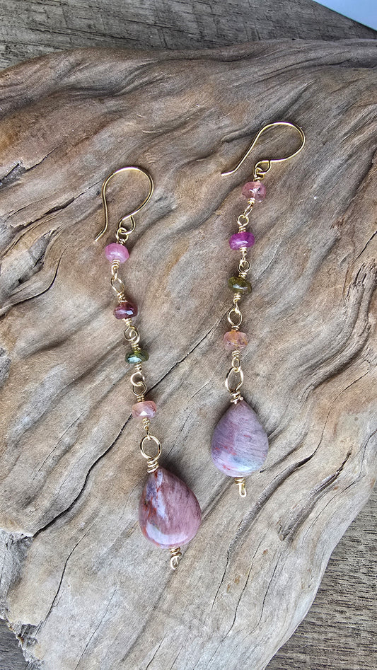Mosaic Tourmaline Drops Sacred Sol Design