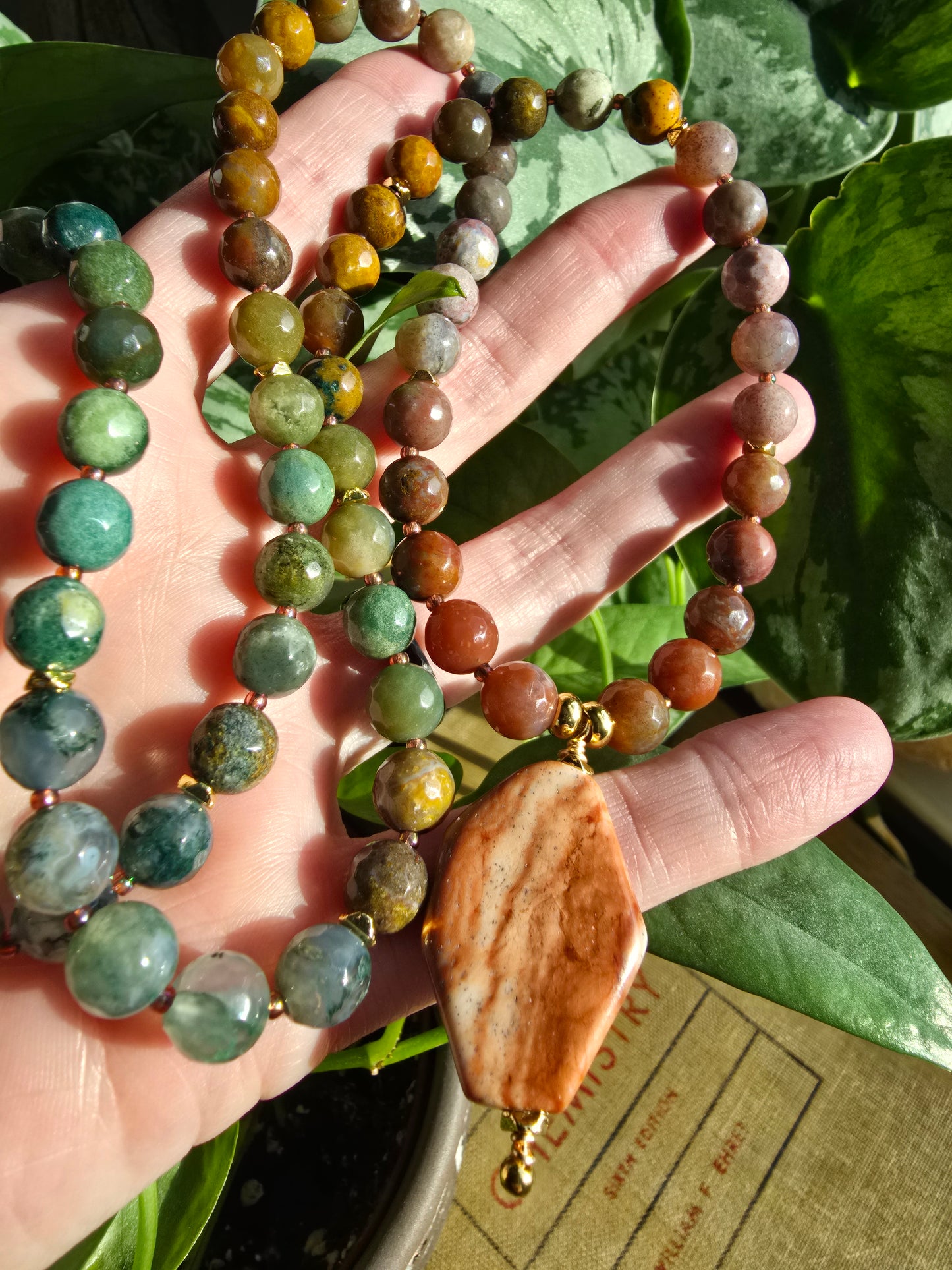 The Indian Summer Opera Necklace Sacred Sol Design