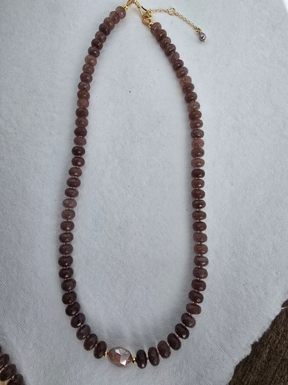 Plum Jade & Mystic Aura Quartz Sacred Sol Design