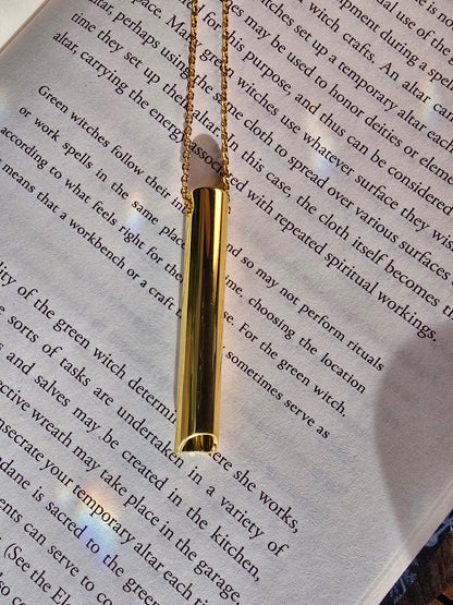 The Mindful Exhale Pendant (Fine Chain) Sacred Sol Design