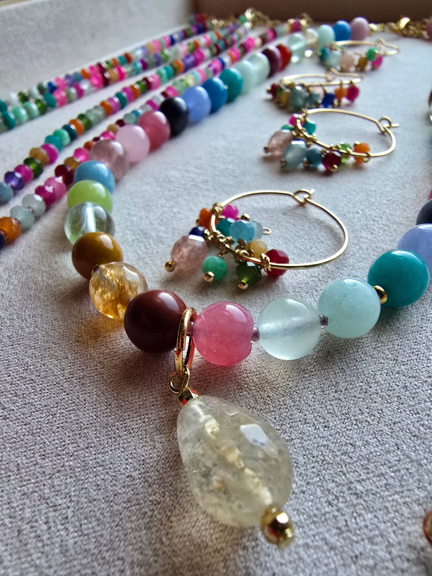 Kaleidoscope - Confetti 8MM 17.5" Necklace Sacred Sol Design