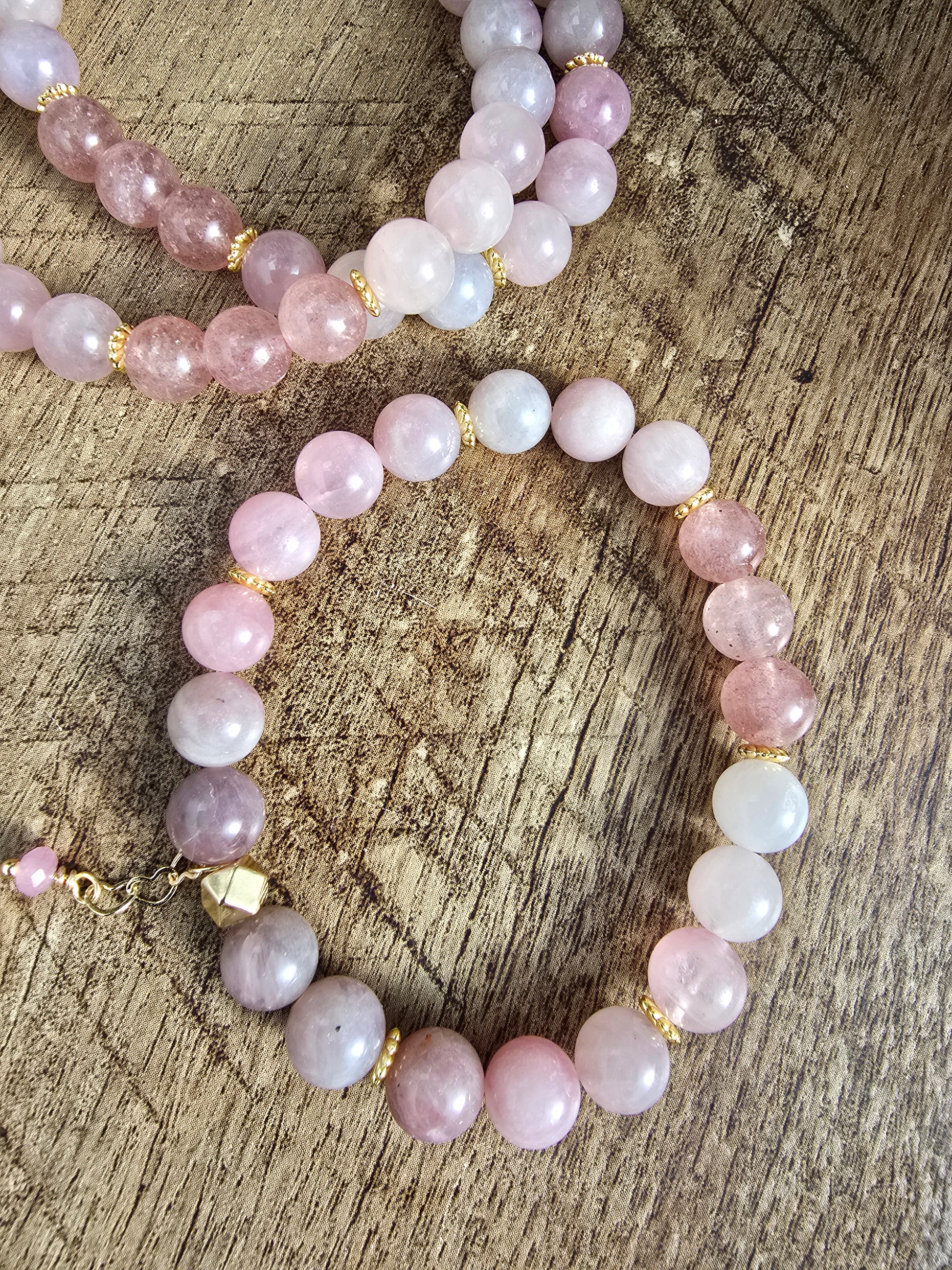 Gentle Grace Rose Quartz & Lavender Gemstone Bracelets My Store
