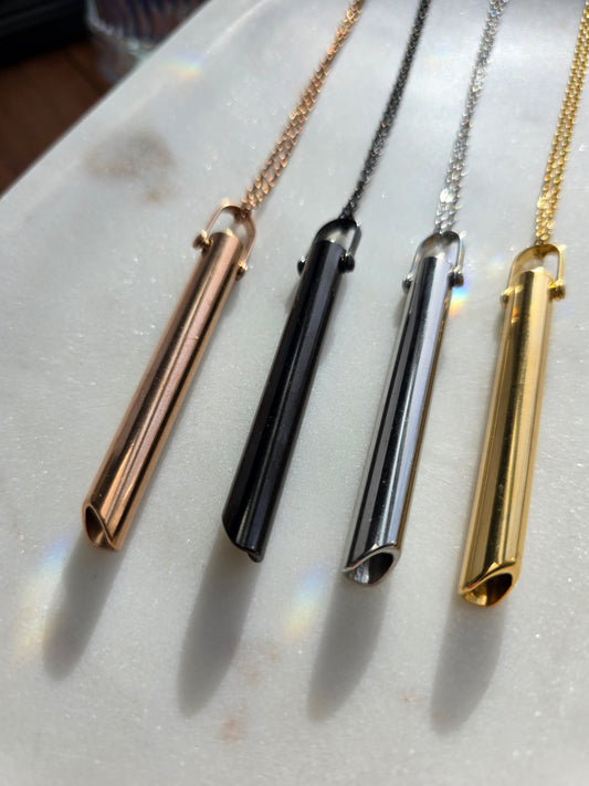 The Mindful Exhale Pendant (Fine Chain) Sacred Sol Design