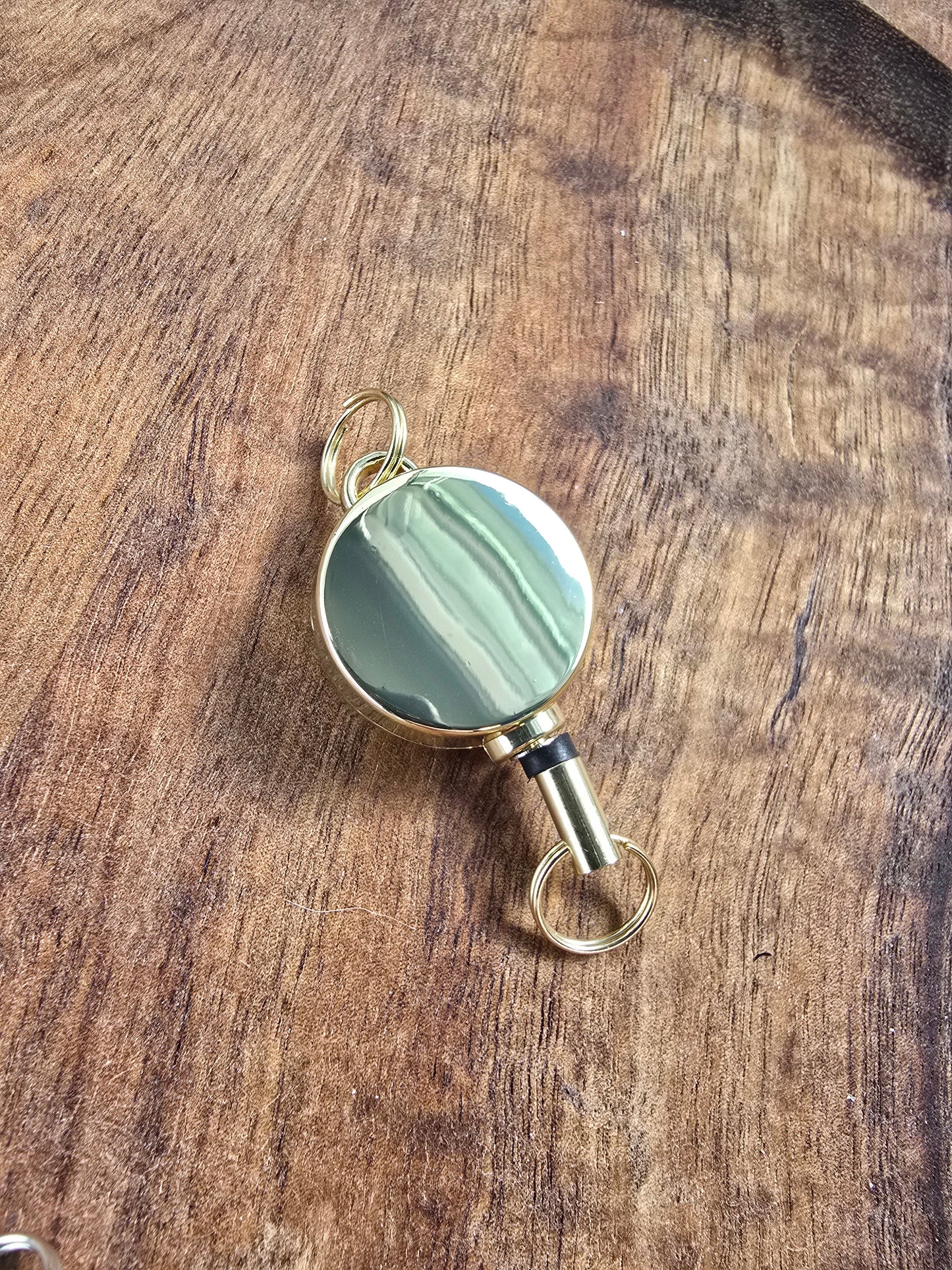 Mini Retractable Metal Badge Reel Sacred Sol Design