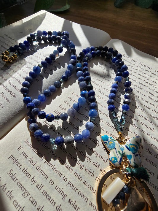 The Blu Butterfly Lanyard Sacred Sol Design