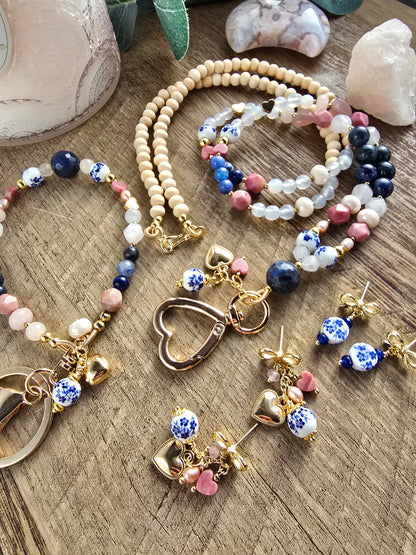 Not Your Grandma’s China | Multi-Stone Beaded Lanyard