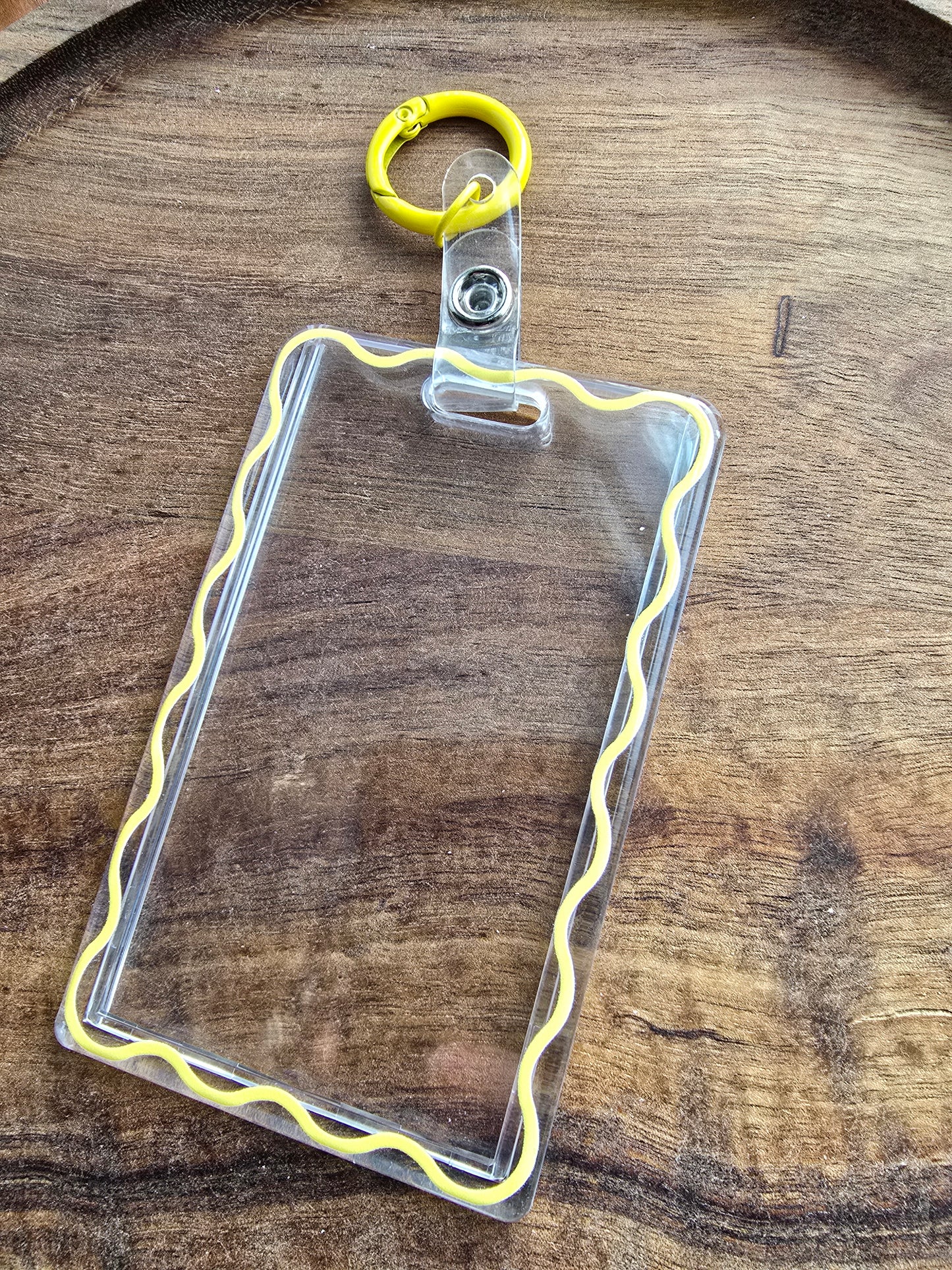 Scalloped Edge Photocard & ID Holder Sacred Sol Design