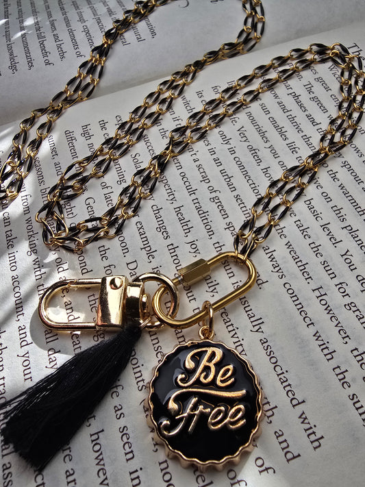 Enamel Chain "Be Free" Lanyard Sacred Sol Design