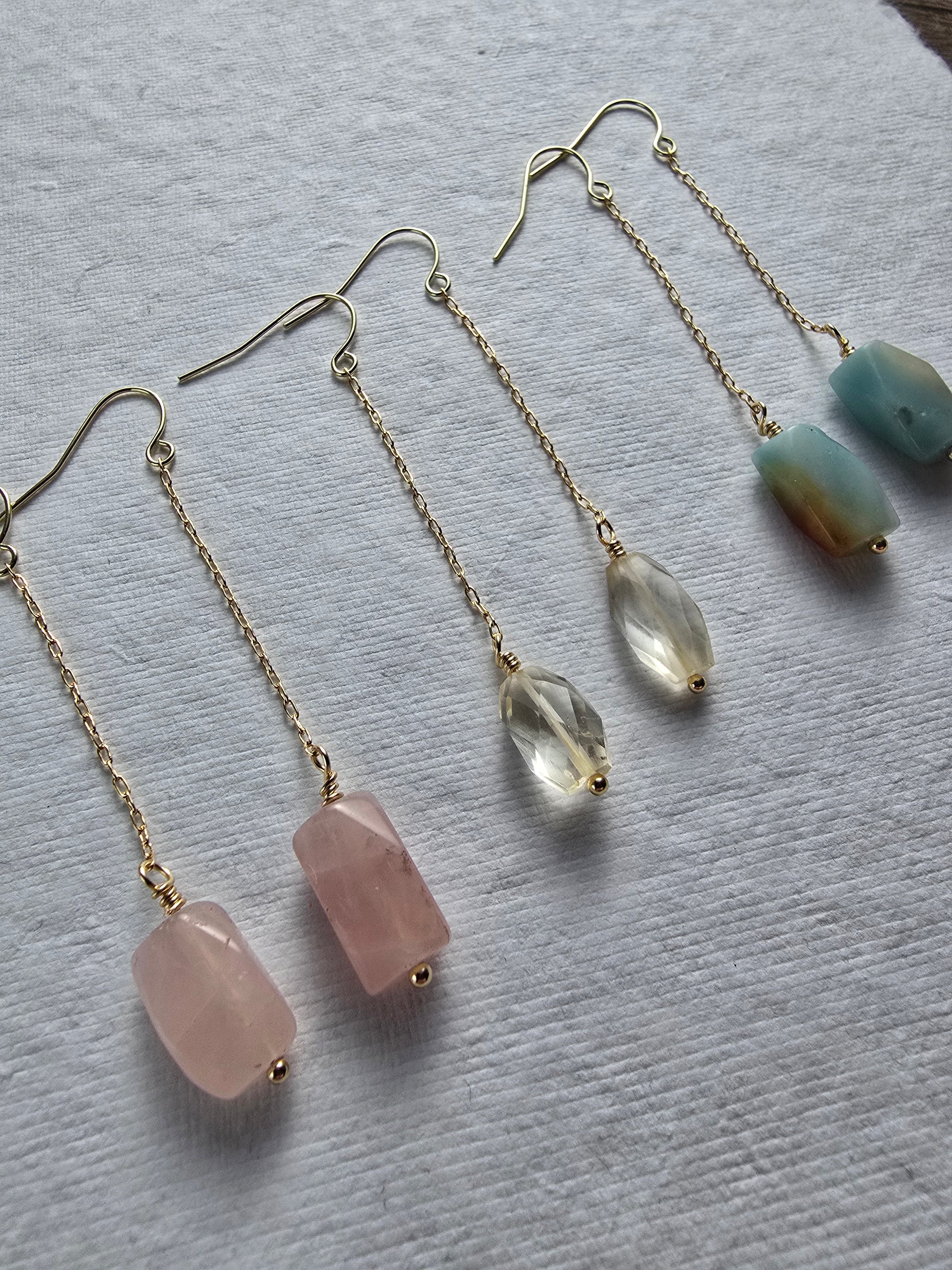 Gemstone Threader-Style Chain Drops Sacred Sol Design