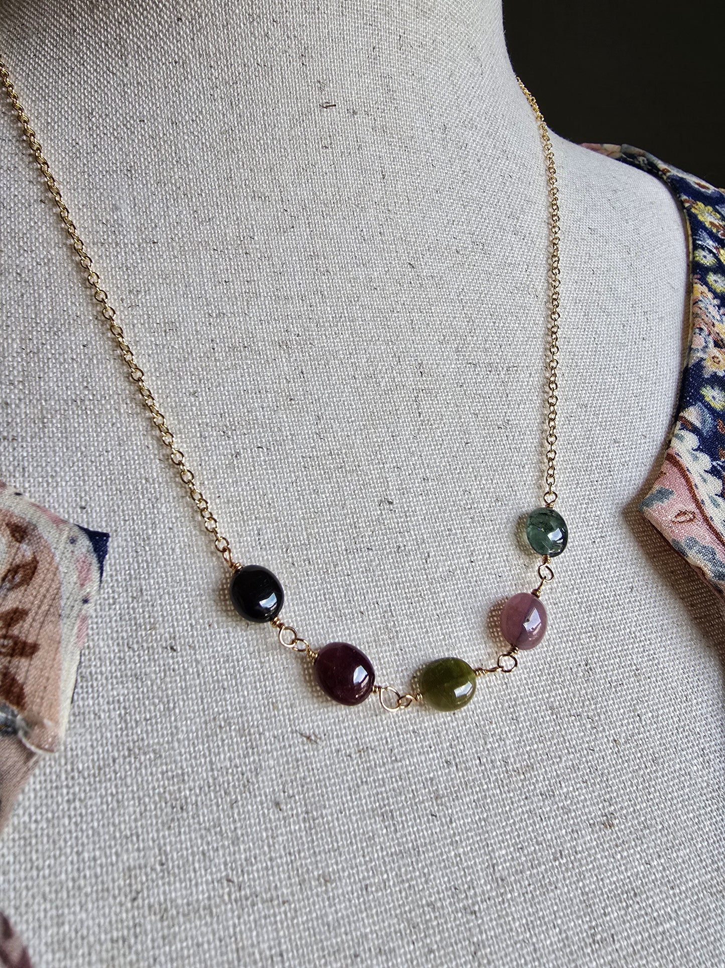 Tourmaline Meadow Necklace Sacred Sol Design