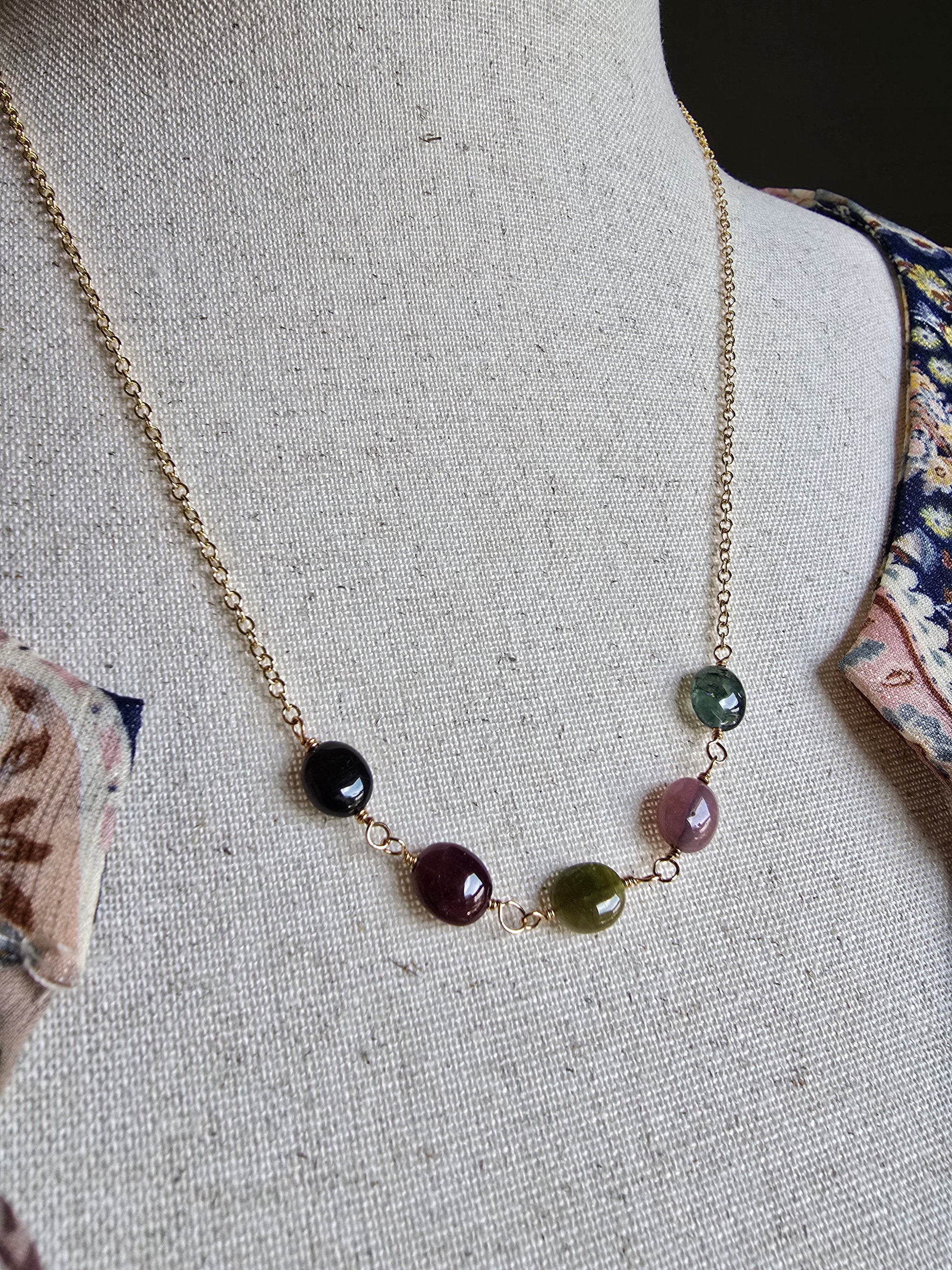 Tourmaline Meadow Necklace Sacred Sol Design