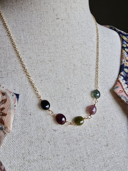 Tourmaline Meadow Necklace Sacred Sol Design