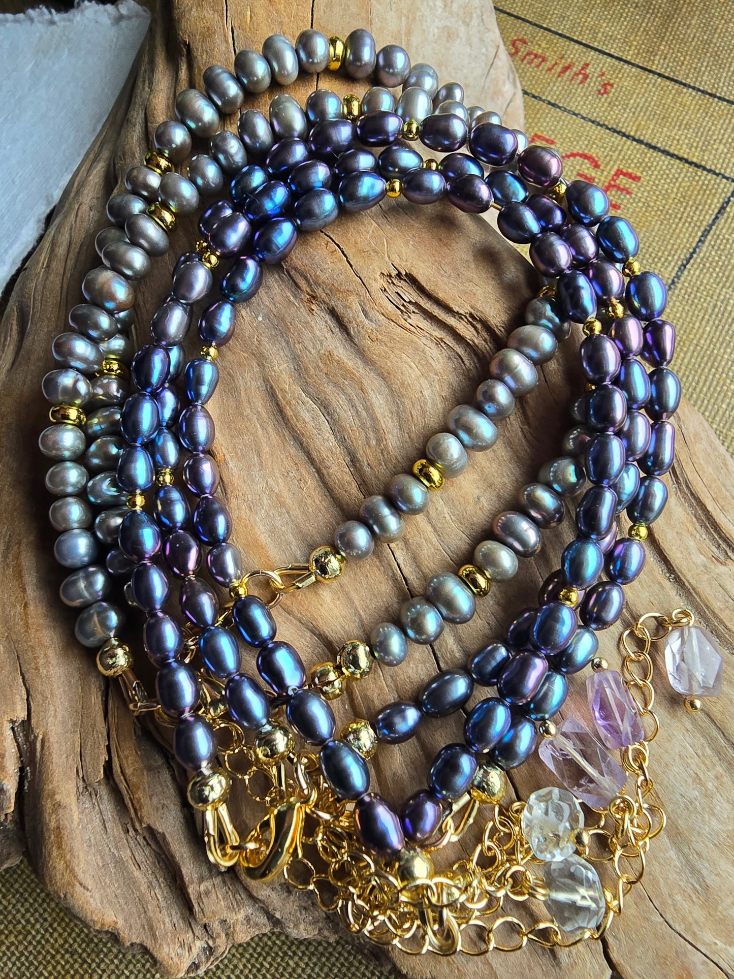 Gold Filled Pearl Bracelet with Gemstone Charm Extender | Everyday Pearl Jewelry My Store