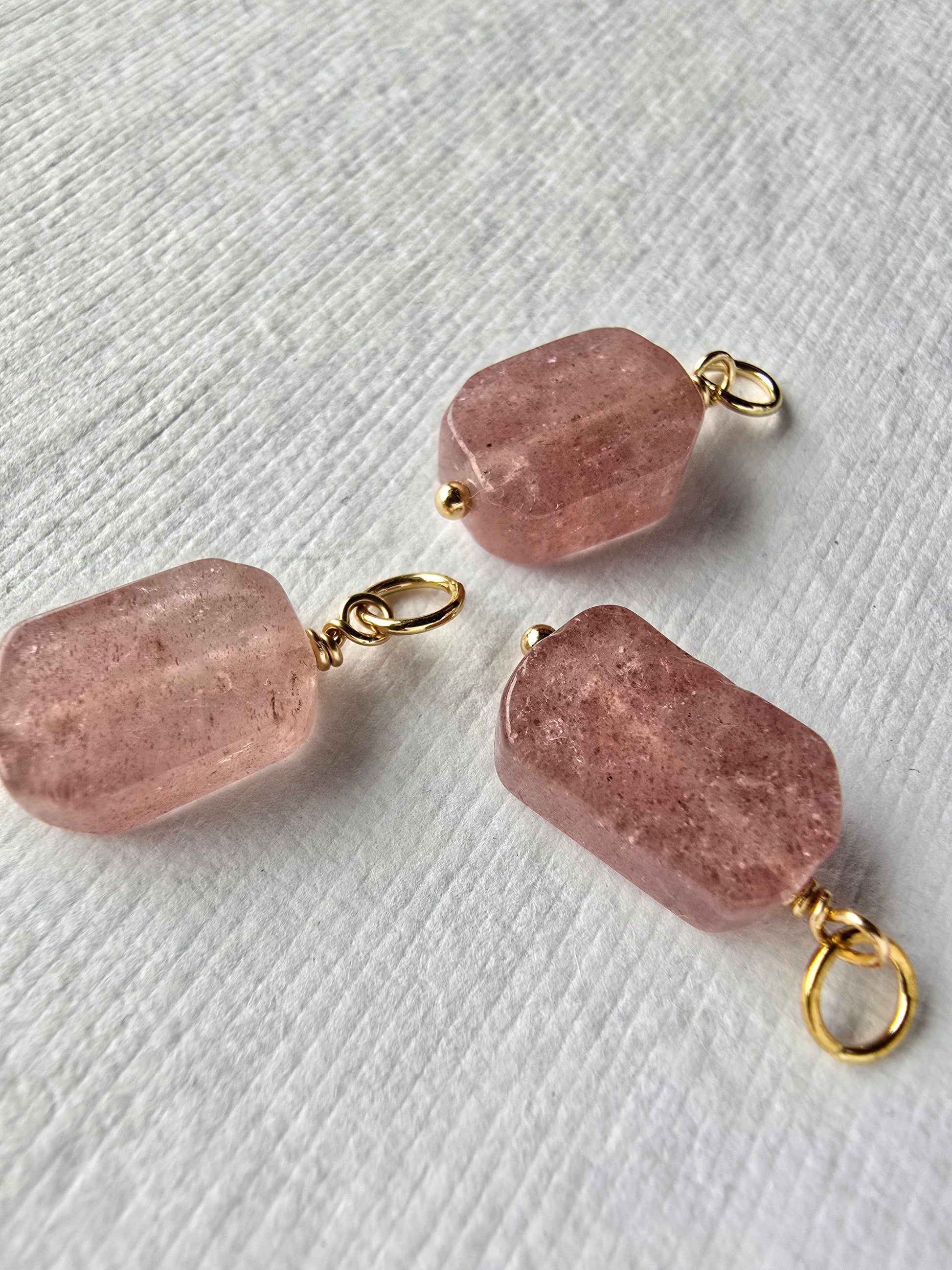 Strawberry Quartz Drops Sacred Sol Design