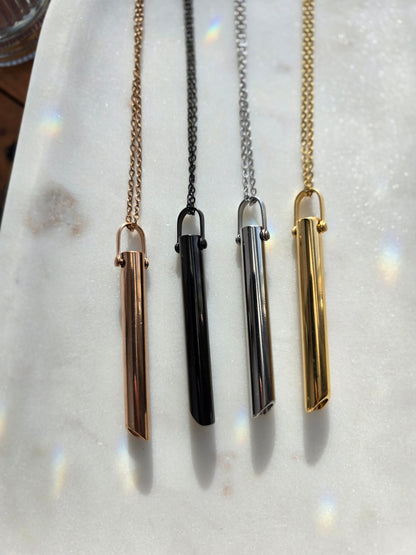 The Mindful Exhale Pendant (Fine Chain) Sacred Sol Design