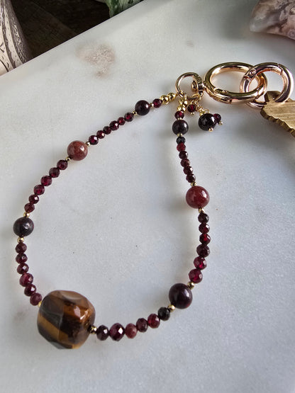 Tiger Eye & Garnet Wristlet My Store