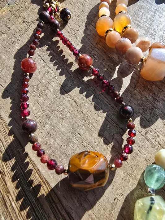 Tiger Eye & Garnet Wristlet My Store