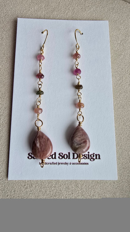 Mosaic Tourmaline Drops Sacred Sol Design