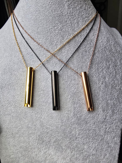 The Mindful Exhale Pendant (Fine Chain) Sacred Sol Design