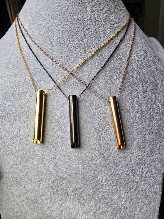 The Mindful Exhale Pendant (Fine Chain) Sacred Sol Design