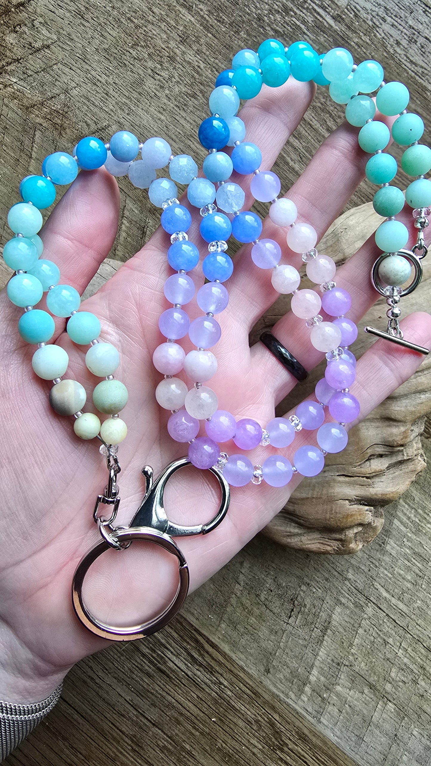Daybreak Tide Gemstone Lanyard Sacred Sol Design