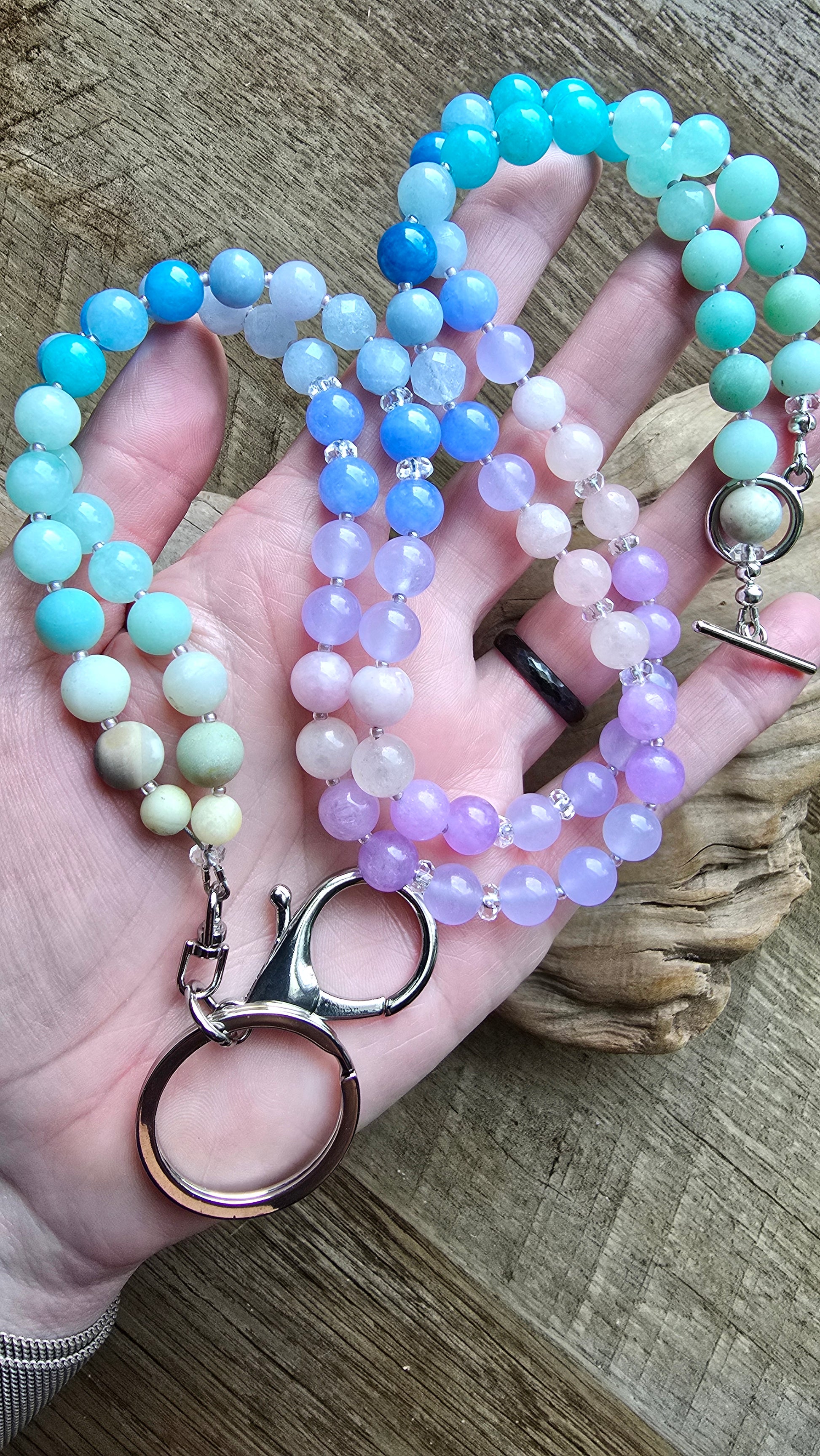 Daybreak Tide Gemstone Lanyard Sacred Sol Design