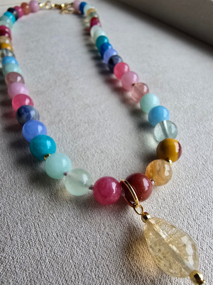 Kaleidoscope - Confetti 8MM 17.5" Necklace Sacred Sol Design